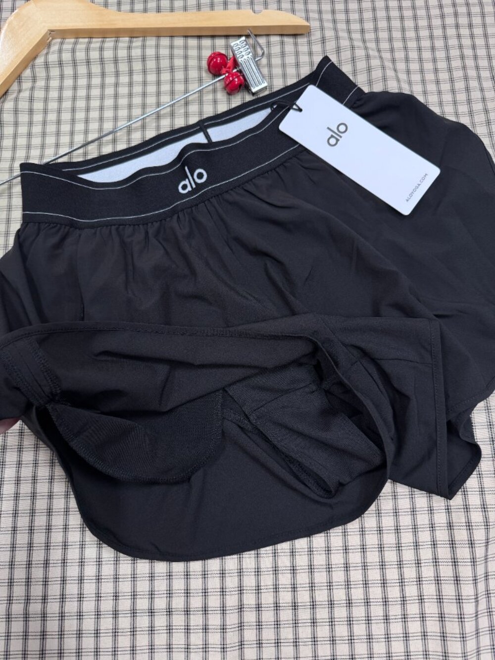 π₯ALO Yoga Match Point Short Black NWT | Chic Tennis | Golf Shorts πΊ - Picture 5 of 8
